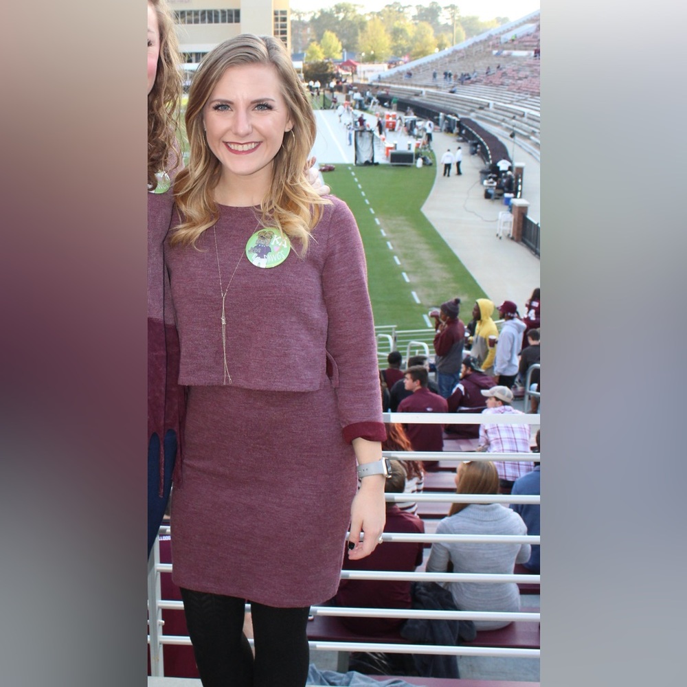 Forever21 Maroon Burgundy Sweatshirt Dress size Small